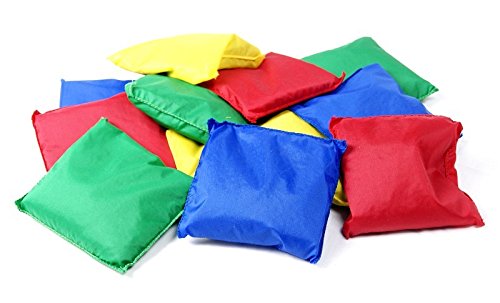 Prextex Small Bean Bags for Toys Ring Toss Game - Soft Play Equipment for Toddlers | Sports Day Kit, Outdoor Garden Games | Baby Sensory Toys, Montessori Kids Garden Toys, Kids Games Party Bag Favors