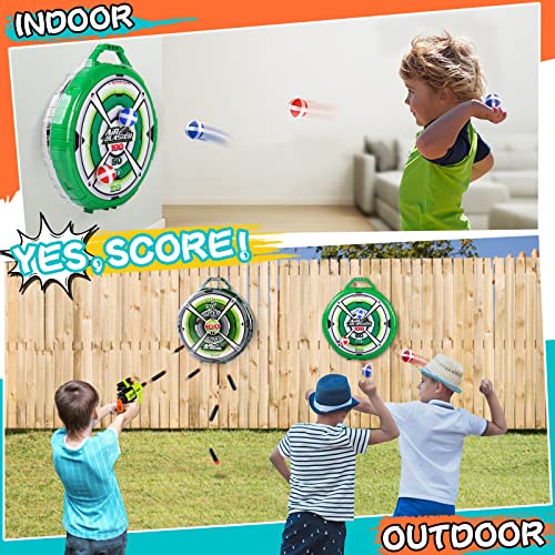KADAYAYA Kids Dart Board Playset Toy Foam Blaster Shooting Target Sticky Balls Dartboard Sport Toy Indoor Outdoor Party Games Toys Gifts for Boys Girls Age 5 6 7 8 9 10+ Tears Old