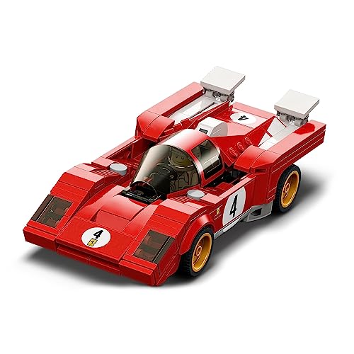 LEGO 76906 Speed Champions 1970 Ferrari 512 M Sports Red Race Car Toy, Collectible Model Building Set with Racing Driver Minifigure