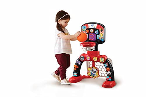 VTech 3-in-1 Sports Centre, Baby Interactive Toy with Colours and Sounds, Educational Games for Kids, Learning Toys with Role-Play, Suitable for Baby Boys and Girls from 12 to 36 Months (Red/Black)
