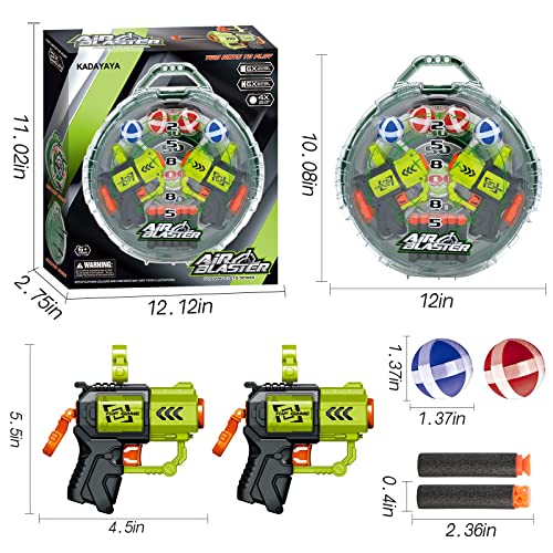 KADAYAYA Kids Dart Board Playset Toy Foam Blaster Shooting Target Sticky Balls Dartboard Sport Toy Indoor Outdoor Party Games Toys Gifts for Boys Girls Age 5 6 7 8 9 10+ Tears Old