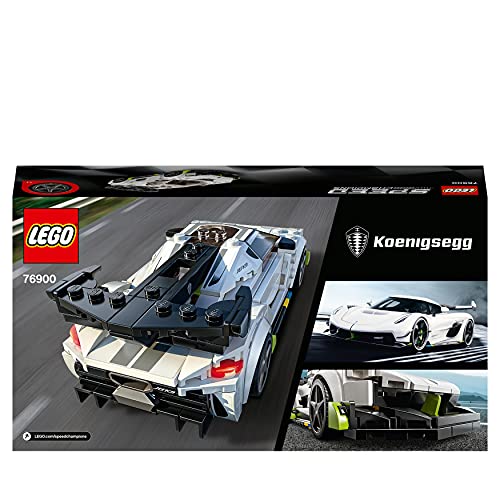 LEGO 76900 Speed Champions Koenigsegg Jesko Racing Sports Car Toy with Driver Minifigure, Racer Model Set for Kids for ages 7 year +