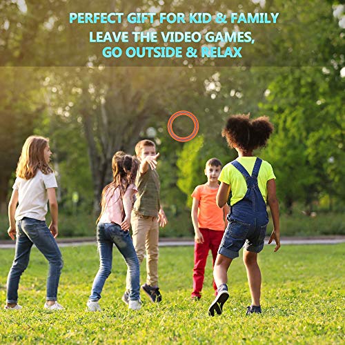 OUOnDAD Flying Discs for Kids Adults, 3 Pack Flying Rings for Outdoor Beach Backyard Lawn Toss Game Aero Disk Flyer Sports Play Toys Gifts-Best Healthy Family Activities