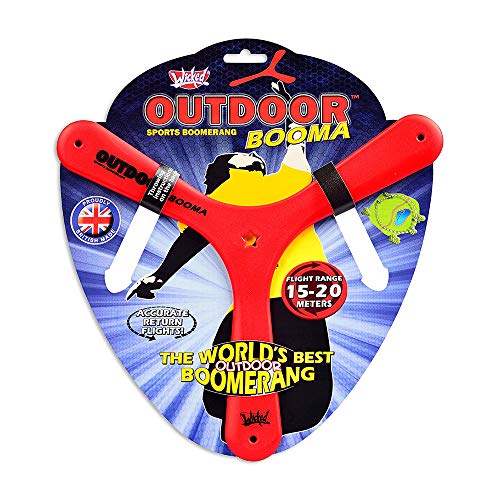 Wicked Outdoor Booma | Classic Sports Boomerang from Wicked Vision | Advanced Tri-Blade Design for Stable, Accurate Return Flight | 15-20 Metre Flight Range
