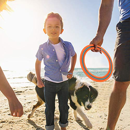 OUOnDAD Flying Discs for Kids Adults, 3 Pack Flying Rings for Outdoor Beach Backyard Lawn Toss Game Aero Disk Flyer Sports Play Toys Gifts-Best Healthy Family Activities
