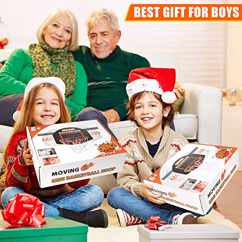 DX DA XIN Mini Basketball Hoop for Kids, Moving Backboard Basketball Gift for Boys Indoor Shooting Ball Game Bedroom Door Sport Toys Birthday for 3 4 5 6 7 Old Children