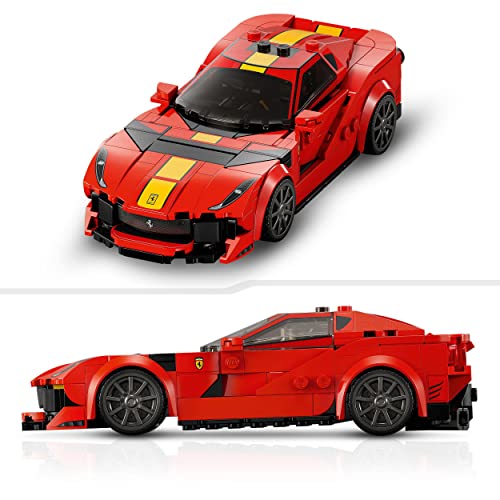 LEGO 76914 Speed Champions Ferrari 812 Competizione, Sports Car Toy Model Building Kit, 2023 Series, Collectible Race Vehicle Set