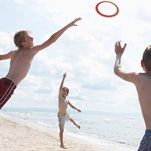 OUOnDAD Flying Discs for Kids Adults, 3 Pack Flying Rings for Outdoor Beach Backyard Lawn Toss Game Aero Disk Flyer Sports Play Toys Gifts-Best Healthy Family Activities