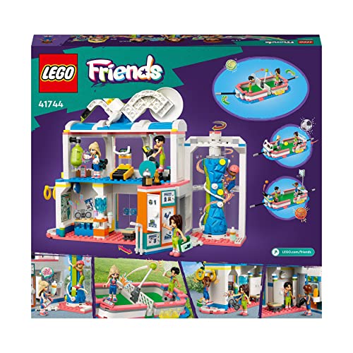 LEGO 41744 Friends Sports Centre Building Toy with Football, Basketball and Tennis Games To Play plus Climbing Wall and 4 Mini-Dolls, Heartlake City Gift for Kids Age 8 Plus
