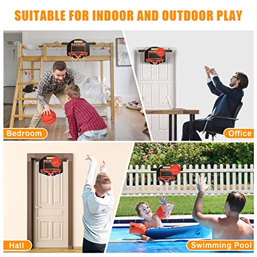 DX DA XIN Mini Basketball Hoop for Kids, Moving Backboard Basketball Gift for Boys Indoor Shooting Ball Game Bedroom Door Sport Toys Birthday for 3 4 5 6 7 Old Children