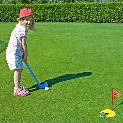 BESPORTBLE Plastic Golf Clubs Set Toy Golf Kit, Plastic Childen Golf Suits for Child Adult Indoor Toy Outdoor Fun Sports Toys