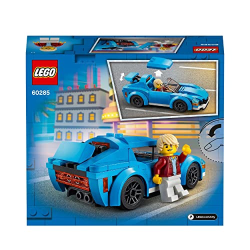 LEGO 60285 City Great Vehicles Sports Car Toy with Removable Roof, Racing Cars Model Building Set, toys for 5 plus Year Old Boys and Girls, Gift Idea
