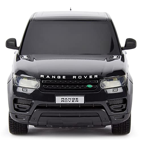 CMJ RC Cars TM Range Rover Sport Remote Control Car 1:24 scale with Working LED Lights, Radio Controlled Supercar (Range Rover Sport Black)