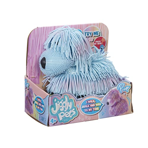 eolo sport hk Jiggly Pets Pearlescent Puppy Blue Interactive Electronic Puppy toy with sounds music and movement Animal Toys Interactive pets Walking toy puppy