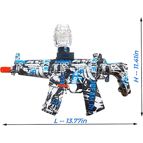 Gel Ball Toy, Electric Gel Ball Blasters With Goggles 50000 Balls For Outdoor Sports And Team Fighting Games, Suitable For Teens 15+ (Blue)