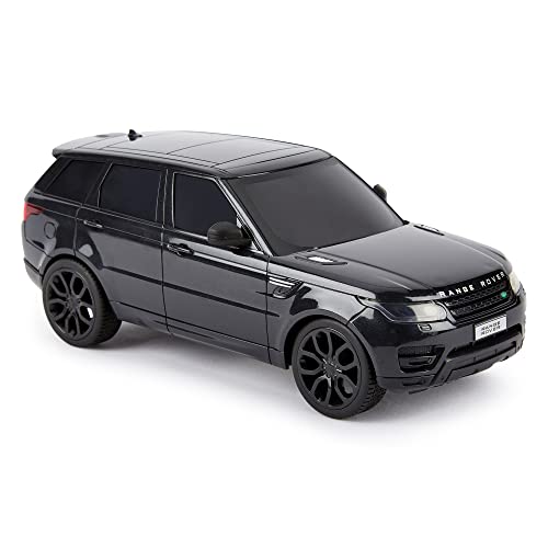 CMJ RC Cars TM Range Rover Sport Remote Control Car 1:24 scale with Working LED Lights, Radio Controlled Supercar (Range Rover Sport Black)