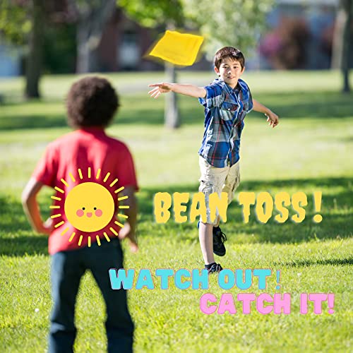 Yucoolili Sports Day Kit Outdoor Game Set Includes Sack Race, Egg And Spoon, Bean Bag Toss 3-Legged Game Outdoor Garden Party Carnival Games for Kids Children & Adults