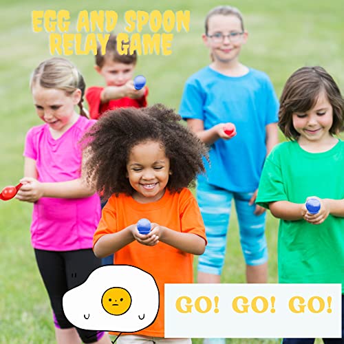 Yucoolili Sports Day Kit Outdoor Game Set Includes Sack Race, Egg And Spoon, Bean Bag Toss 3-Legged Game Outdoor Garden Party Carnival Games for Kids Children & Adults