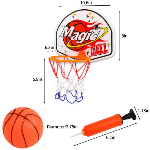 SULOLI Basketball Hoop Basketball Set for Kids Portable Indoor Outdoor Toys Kids Sport Games for Boys Girls 6 7 8 9 Year Old