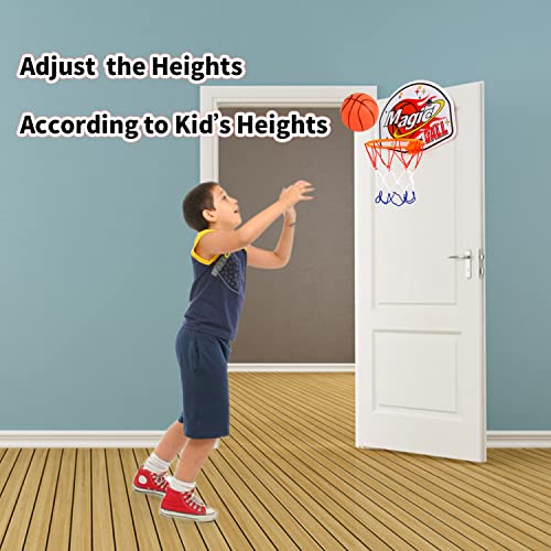 SULOLI Basketball Hoop Basketball Set for Kids Portable Indoor Outdoor Toys Kids Sport Games for Boys Girls 6 7 8 9 Year Old