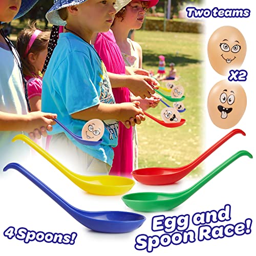 Garden Games Outdoor Play Equipment for Children Family Summer Kids Garden Toys Sports Day Kit Egg and Spoon Race Ring Toss Sack Race Bean Bag Toss Snakes and Ladders (Deluxe Sports Day Kit)