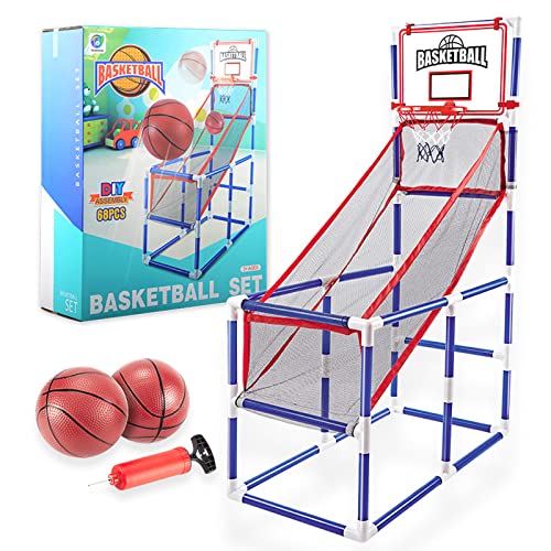 KUSARKO Basketball Hoop Indoor Toys Set for Kids, Arcade Basketball Sports Carnival Games Fun All Time for Youngth Teenagers,Birthday Gifts Toys for Toddler Boys Girls Ages 3-12