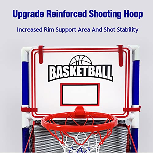 KUSARKO Basketball Hoop Indoor Toys Set for Kids, Arcade Basketball Sports Carnival Games Fun All Time for Youngth Teenagers,Birthday Gifts Toys for Toddler Boys Girls Ages 3-12