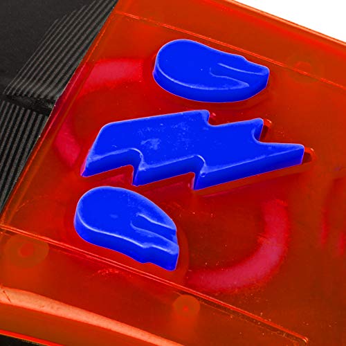 abeec Light and Sound Roadster Red/Blue - Friction Powered Red/Blue Sports Car with Light and Sound Effects for Kids 3+ - Toy Car with Varied Sounds and Assorted Coloured Lights