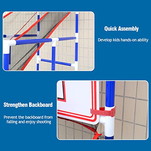 KUSARKO Basketball Hoop Indoor Toys Set for Kids, Arcade Basketball Sports Carnival Games Fun All Time for Youngth Teenagers,Birthday Gifts Toys for Toddler Boys Girls Ages 3-12