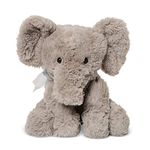 Grey Elephant Plush Teddy Bear - Baby Teddy For Newborn, Soft Toys For Babies, Elephant Toy For Christening, Baby Shower, Birthday or Christmas Toys for Kids, Elephant Teddy Bears For Babies