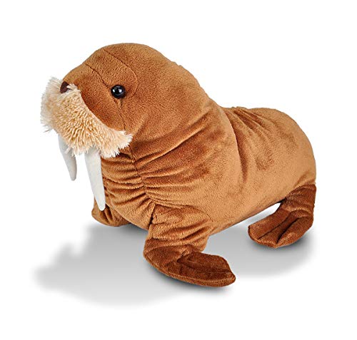 Wild Republic Walrus Plush Soft Toy, Cuddlekins Cuddly Toys, Gifts for Kids ,Brown,30 cm
