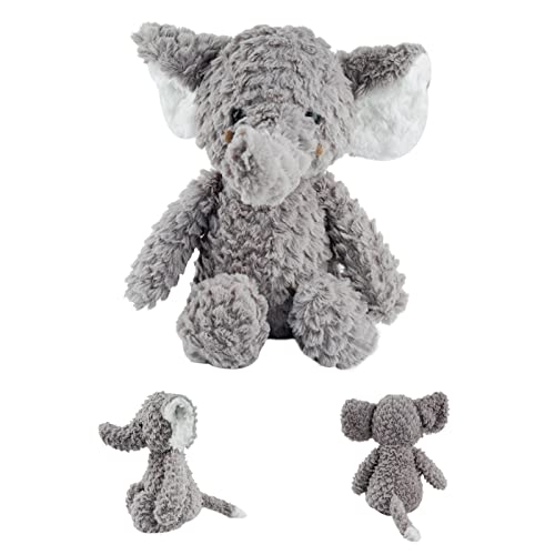 Tizund Plush Elephant Plush Toy，Super Soft Animal Stuffed Plush Toy，Lovely Lil Grey Elephant Cuddly Stuffed Plush Toys For For New Born Child GIrls and Boys Birthday Gift