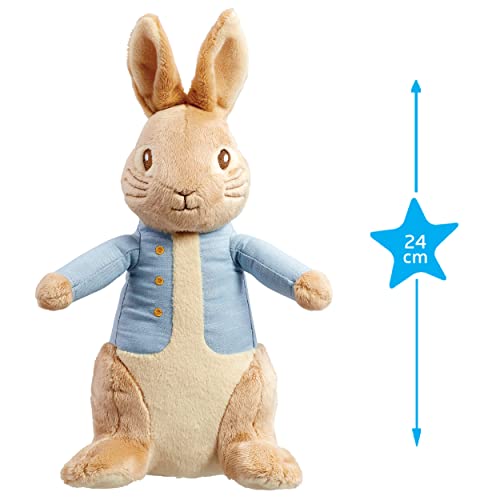 Rainbow Designs Official Peter Rabbit Large 24cm - Newborn Baby Gifts - Big Plushies - Stuffed Animal - Beatrix Potter - Cuddly Soft Toy