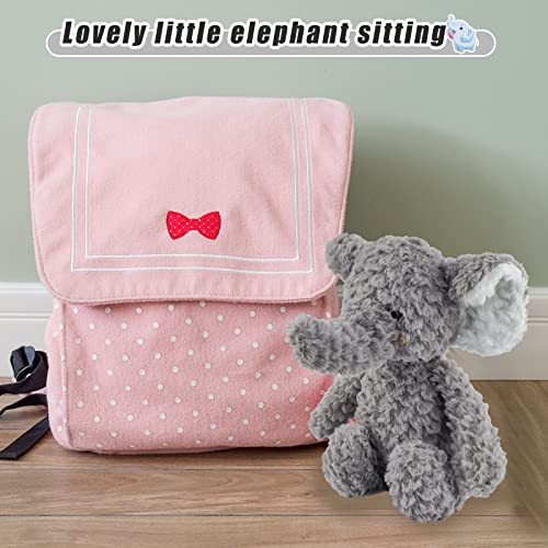 Tizund Plush Elephant Plush Toy，Super Soft Animal Stuffed Plush Toy，Lovely Lil Grey Elephant Cuddly Stuffed Plush Toys For For New Born Child GIrls and Boys Birthday Gift