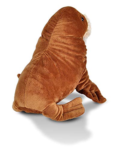 Wild Republic Walrus Plush Soft Toy, Cuddlekins Cuddly Toys, Gifts for Kids ,Brown,30 cm