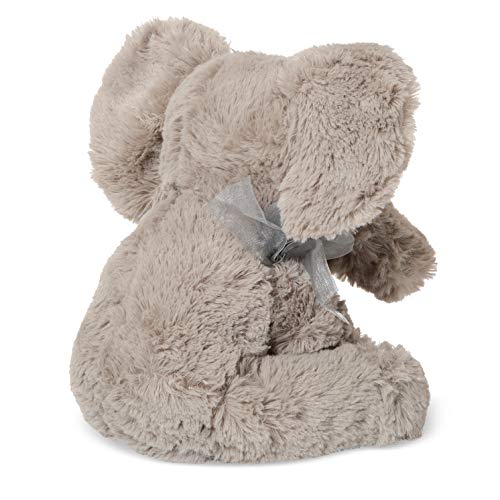 Grey Elephant Plush Teddy Bear - Baby Teddy For Newborn, Soft Toys For Babies, Elephant Toy For Christening, Baby Shower, Birthday or Christmas Toys for Kids, Elephant Teddy Bears For Babies