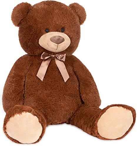 BRUBAKER XXL Teddy Bear 40 Inches (100 Cm) Brown Soft Toy Cuddly Toy Stuffed Animal