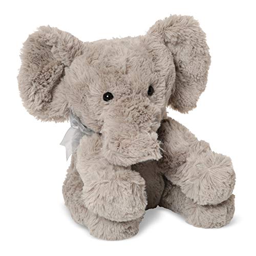 Grey Elephant Plush Teddy Bear - Baby Teddy For Newborn, Soft Toys For Babies, Elephant Toy For Christening, Baby Shower, Birthday or Christmas Toys for Kids, Elephant Teddy Bears For Babies