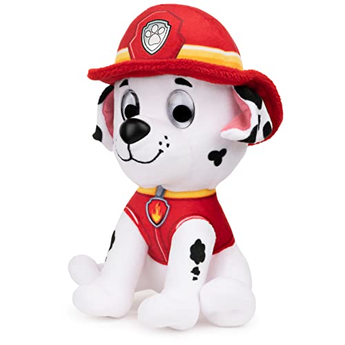 GUND Official PAW Patrol Soft Dog Themed Cuddly Plush Toy Marshall 6-Inch Soft Play Toy For Boys and Girls Aged 12 Months and Above