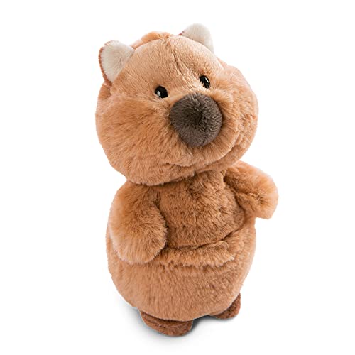 Nici 47213 Cuddly Quokka-Mola 15 cm – Sustainable Plush Toys for Boys, Girls & Babies – Eco-Friendly Stuffed Animal to Cuddle & Play with from The Wild Friends GO Green Collection, Brown