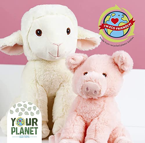 Deluxe Paws Your Planet Soft Cuddly Eco Plush Toy 15cm (Pig)