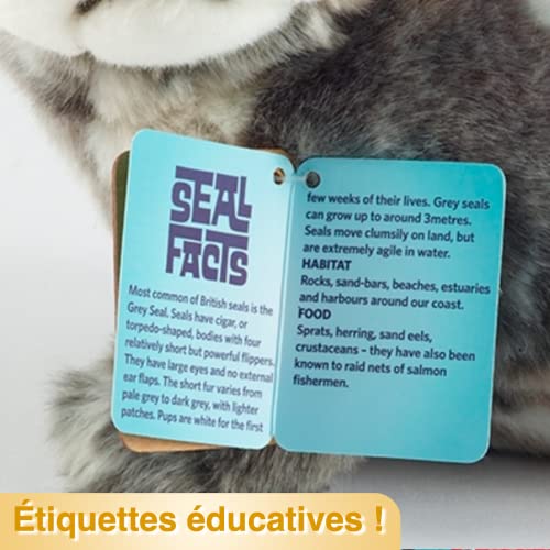 Living Nature Puffin, Realistic Soft Cuddly Large Bird Toy, Naturli Eco-Friendly Plush, 18cm