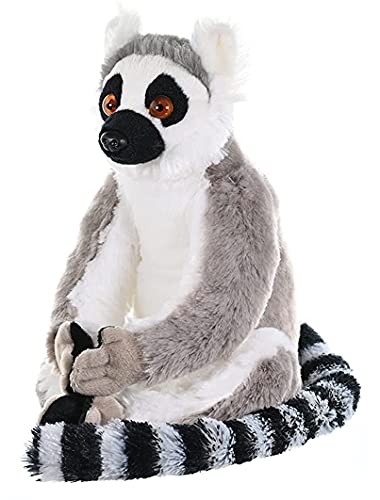 Wild Republic Ring Tailed Lemur Plush Soft Toy, Cuddlekins Cuddly Toys, Gifts for Kids 30 cm