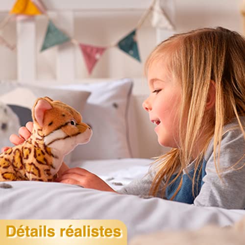 Living Nature Puffin, Realistic Soft Cuddly Large Bird Toy, Naturli Eco-Friendly Plush, 18cm