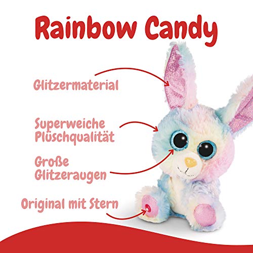 Nici 45561 GLUBSCHIS Cuddly Toy Bunny Rainbow Candy 15cm