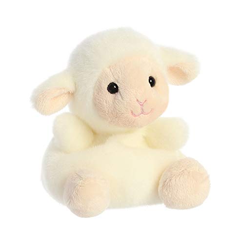 Aurora Palm Pals, Woolly The Lamb, Soft Toy, 33483, 5 inches, White