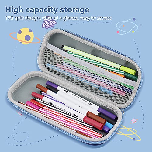 Siwinparts 2Pcs Boys Pencil Case Set 3D Eva Cute Dinosaur and UFO Pencil Case Portable Pen Case Childrens Pencil Case for Kids,School Gifts for Boys