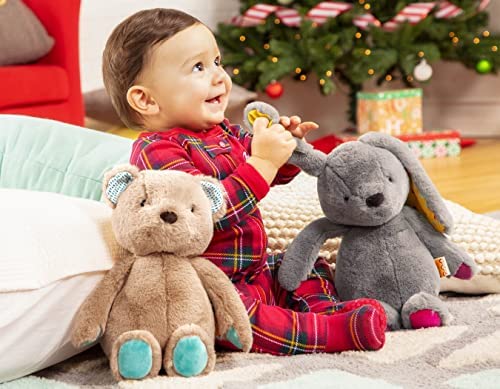 Battat - B. toys - Happy Hues - Sprinkle Bunny - Huggable Stuffed Animal Rabbit Toy - Soft & Cuddly Plush Bunny - Washable - Newborns, Toddlers, Kids