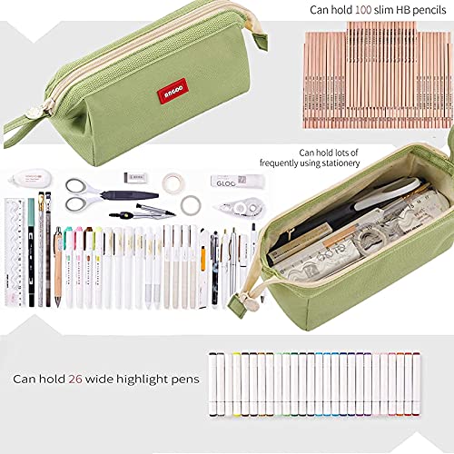 large pencil case boys pencil case for girls pencil case for women aesthetic stationary pencil case for secondary school girls small pencil case large capacity personalised pencil cases big(Green)