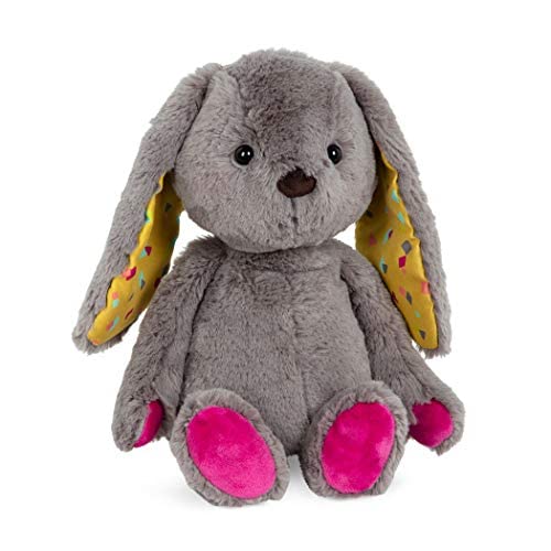 Battat - B. toys - Happy Hues - Sprinkle Bunny - Huggable Stuffed Animal Rabbit Toy - Soft & Cuddly Plush Bunny - Washable - Newborns, Toddlers, Kids